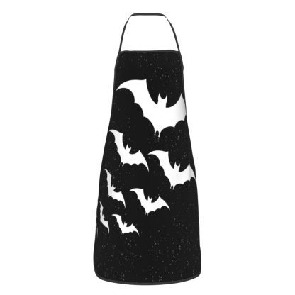 Halter Black Printed Apron - Image 5