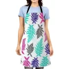 Printed Leaf Halter Apron - Image 4
