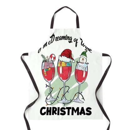 Waterproof Christmas Print Aprons - Image 4