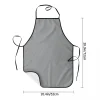 Halter Black Printed Apron - Image 6