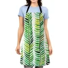 Printed Leaf Halter Apron