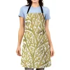 Printed Leaf Halter Apron - Image 3