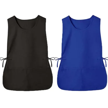 Plain Color Tie-up Sides Apron - Image 6