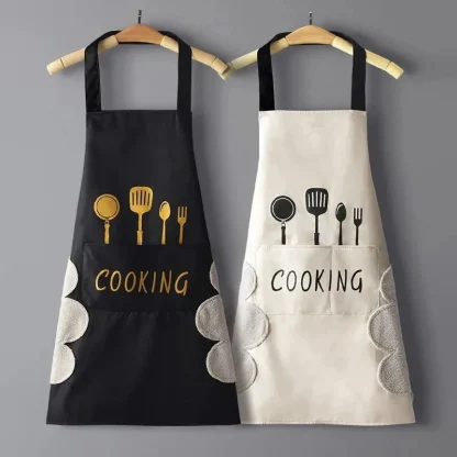 Printed Front Pocket Apron - Image 5
