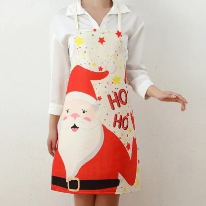 Halter Christmas Print Aprons