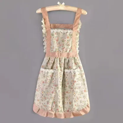 Chic Floral Dress Aprons