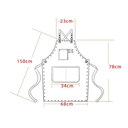 Durable Cross Back Adjustable Aprons - Image 4