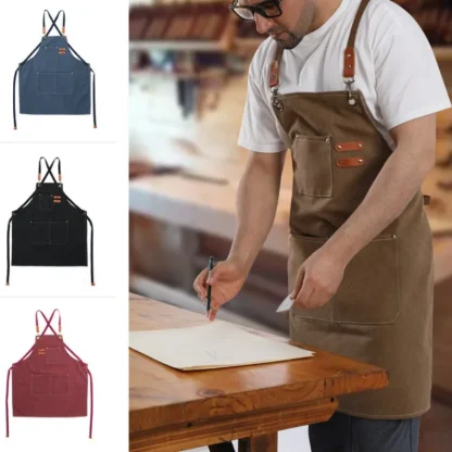 Durable Cross Back Adjustable Aprons - Image 3